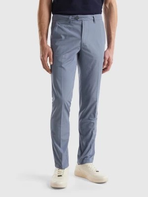 Zdjęcie produktu Benetton, Slim Fit Chinos In Light Cotton, size 54, Air Force Blue, Men United Colors of Benetton