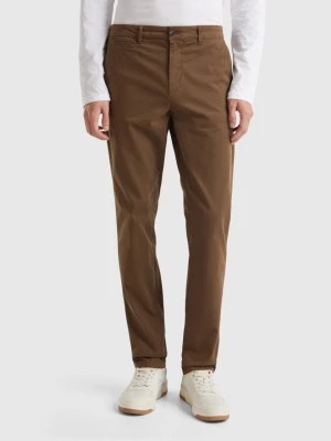 Zdjęcie produktu Benetton, Slim Fit Coffee Chinos, size 42, Brown, Men United Colors of Benetton