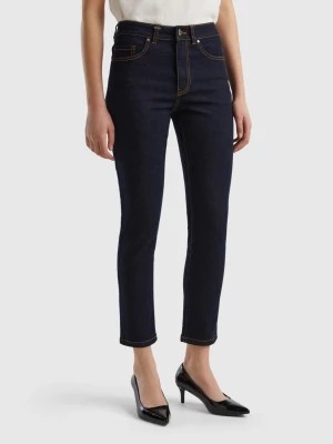 Zdjęcie produktu Benetton, Slim Fit High-waisted Jeans, size 35, Dark Blue, Women United Colors of Benetton