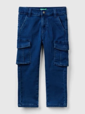 Zdjęcie produktu Benetton, Slim Fit Jeans With Big Pockets, size 98, Blue, Kids United Colors of Benetton