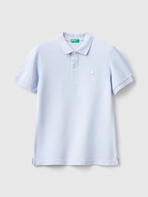 Zdjęcie produktu Benetton, Slim Fit Polo In 100% Organic Cotton, size 2XL, Sky Blue, Kids United Colors of Benetton