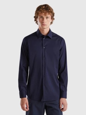 Zdjęcie produktu Benetton, Slim Fit Shirt, size L, Dark Blue, Men United Colors of Benetton