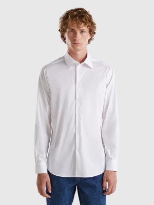 Zdjęcie produktu Benetton, Slim Fit Shirt, size XL, White, Men United Colors of Benetton