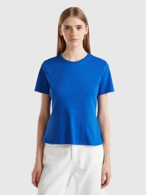 Zdjęcie produktu Benetton, Slim Fit T-shirt In Organic Cotton, size XL, Bright Blue, Women United Colors of Benetton