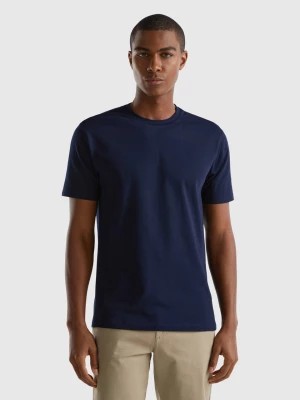 Zdjęcie produktu Benetton, Slim Fit T-shirt In Stretch Cotton, size XXXL, Dark Blue, Men United Colors of Benetton