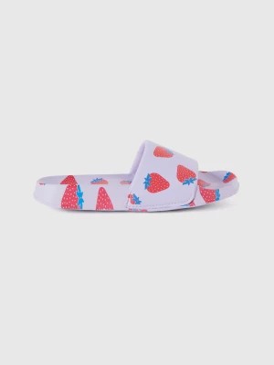 Zdjęcie produktu Benetton, Slippers With Strawberry Pattern, size 41, Lilac, Kids United Colors of Benetton