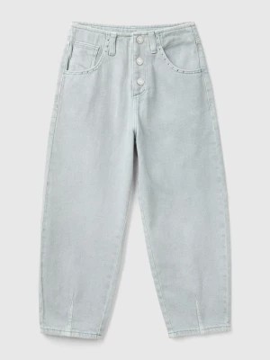 Zdjęcie produktu Benetton, Slouchy Fit Trousers, size S, Pearl Gray, Kids United Colors of Benetton