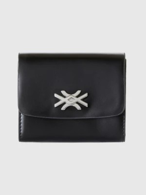 Zdjęcie produktu Benetton, Small Wallet In Imitation Leather, size OS, Black, Women United Colors of Benetton