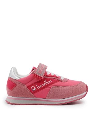 Zdjęcie produktu Benetton Sneakersy w kolorze różowo-srebrnym rozmiar: 33