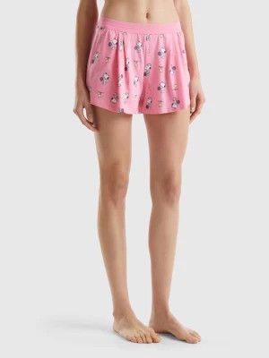 Zdjęcie produktu Benetton, Snoopy ©peanuts Shorts, size M, Pink, Women United Colors of Benetton