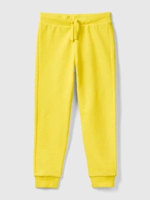Zdjęcie produktu Benetton, Sporty Trousers With Drawstring, size 2XL, Yellow, Kids United Colors of Benetton