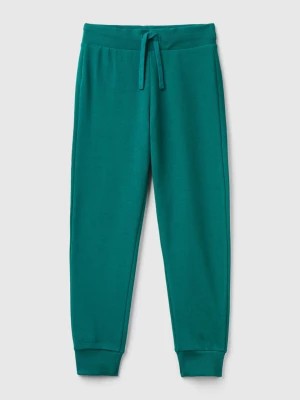 Zdjęcie produktu Benetton, Sporty Trousers With Drawstring, size M, Dark Green, Kids United Colors of Benetton