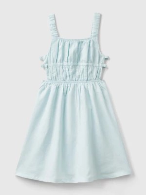 Zdjęcie produktu Benetton, Strappy Dress In Linen Blend, size L, Aqua, Kids United Colors of Benetton