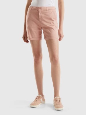 Zdjęcie produktu Benetton, Stretch Cotton Bermudas, size , Soft Pink, Women United Colors of Benetton