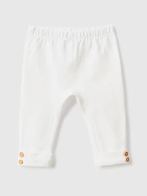Zdjęcie produktu Benetton, Stretch Cotton Leggings, size 68, Creamy White, Kids United Colors of Benetton