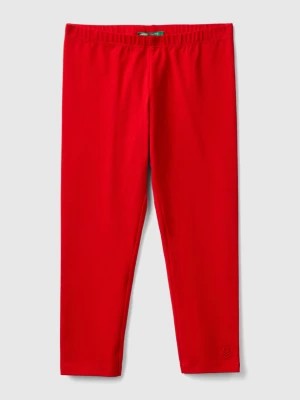 Zdjęcie produktu Benetton, Stretch Cotton Leggings, size 90, Red, Kids United Colors of Benetton