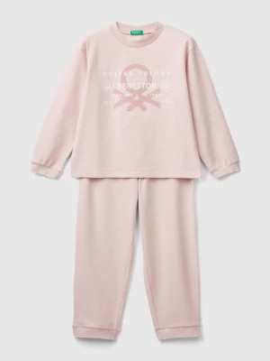 Zdjęcie produktu Benetton, Stretch Cotton Pyjamas, size 3XL, Soft Pink, Kids United Colors of Benetton