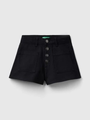 Zdjęcie produktu Benetton, Stretch Cotton Shorts, size 3XL, Black, Kids United Colors of Benetton
