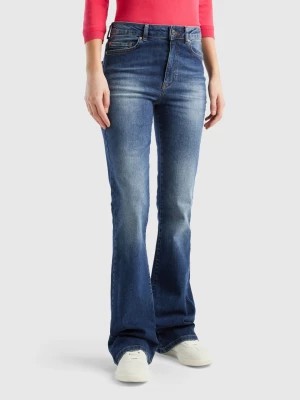 Zdjęcie produktu Benetton, Stretch Flared Jeans, size 25, Dark Blue, Women United Colors of Benetton