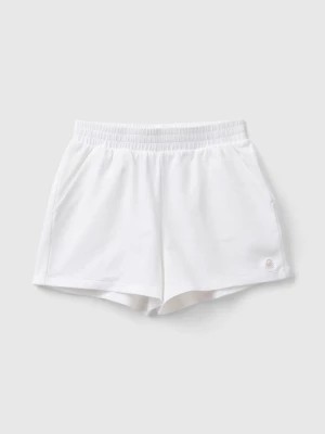 Zdjęcie produktu Benetton, Stretch Organic Cotton Shorts, size XL, White, Kids United Colors of Benetton