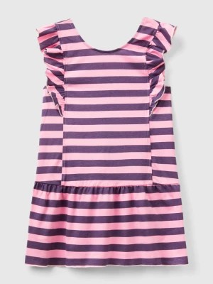 Zdjęcie produktu Benetton, Striped Dress With Ruffles, size 2XL, Pink, Kids United Colors of Benetton
