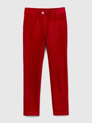 Zdjęcie produktu Benetton, Super Skinny Chenille Trousers, size S, Red, Kids United Colors of Benetton