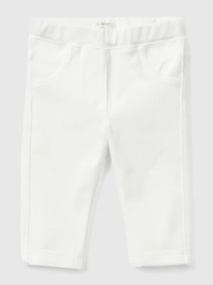 Zdjęcie produktu Benetton, Super Stretch Jeggings, size 82, Creamy White, Kids United Colors of Benetton