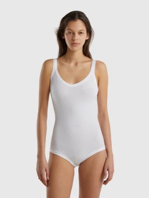 Zdjęcie produktu Benetton, Super Stretch Organic Cotton Bodysuit, size OS, White, Women United Colors of Benetton