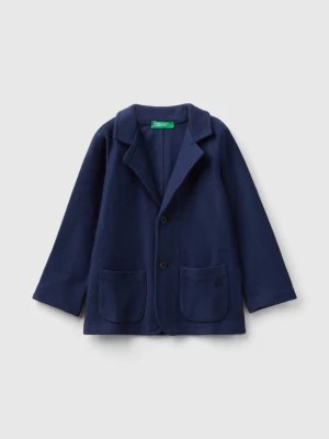 Zdjęcie produktu Benetton, Sweat Blazer With Pockets, size 110, Dark Blue, Kids United Colors of Benetton