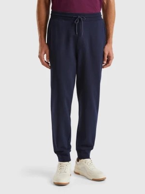 Zdjęcie produktu Benetton, Sweat Joggers In 100% Cotton, size XL, Dark Blue, Men United Colors of Benetton