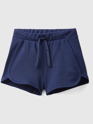 Zdjęcie produktu Benetton, Sweat Shorts In 100% Organic Cotton, size 104, Dark Blue, Kids United Colors of Benetton
