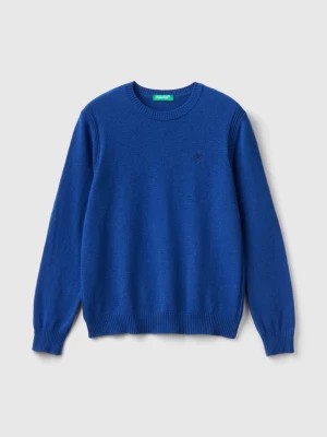 Zdjęcie produktu Benetton, Sweater In Cashmere And Wool Blend, size S, Blue, Kids United Colors of Benetton