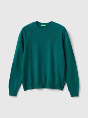 Zdjęcie produktu Benetton, Sweater In Cashmere And Wool Blend, size S, Dark Green, Kids United Colors of Benetton