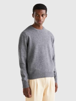 Zdjęcie produktu Benetton, Sweater In Shetland Wool, size XXL, Gray, Men United Colors of Benetton