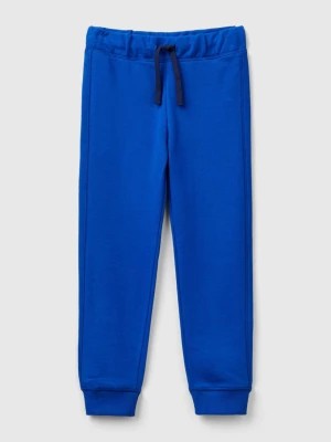 Zdjęcie produktu Benetton, Sweatpants In 100% Cotton, size M, Bright Blue, Kids United Colors of Benetton