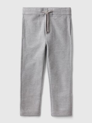 Zdjęcie produktu Benetton, Sweatpants In 100% Cotton, size M, Light Gray, Kids United Colors of Benetton