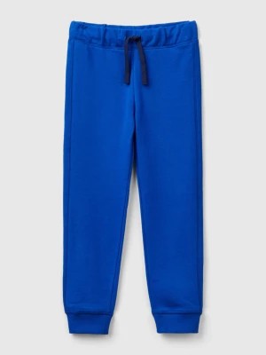Zdjęcie produktu Benetton, Sweatpants In 100% Cotton, size S, Bright Blue, Kids United Colors of Benetton