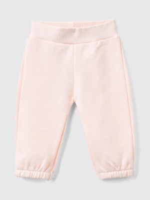 Zdjęcie produktu Benetton, Sweatpants In Organic Cotton, size 56, Soft Pink, Kids United Colors of Benetton