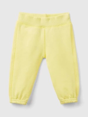 Zdjęcie produktu Benetton, Sweatpants In Organic Cotton, size 56, Yellow, Kids United Colors of Benetton