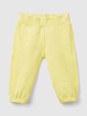 Zdjęcie produktu Benetton, Sweatpants In Organic Cotton, size 62, Yellow, Kids United Colors of Benetton