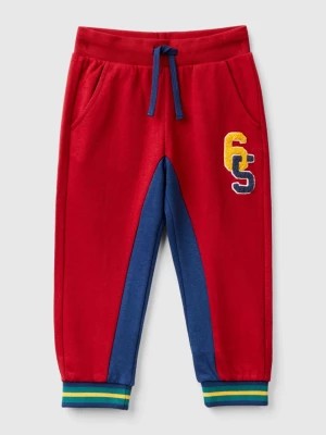 Zdjęcie produktu Benetton, Sweatpants With Embroidery, size 90, Red, Kids United Colors of Benetton