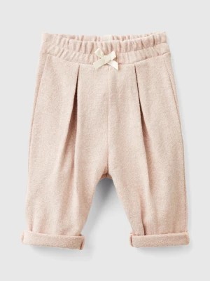 Zdjęcie produktu Benetton, Sweatpants With Lurex, size 56, Soft Pink, Kids United Colors of Benetton