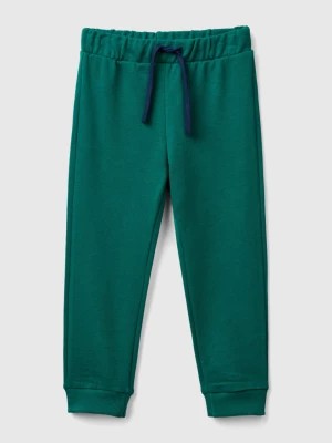 Zdjęcie produktu Benetton, Sweatpants With Pocket, size 110, Dark Green, Kids United Colors of Benetton