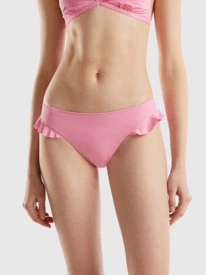 Zdjęcie produktu Benetton, Swim Bottoms With Frills In Econyl®, size XS, Pink, Women United Colors of Benetton