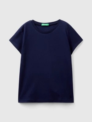 Zdjęcie produktu Benetton, T-shirt In Pure Organic Cotton, size L, Dark Blue, Kids United Colors of Benetton