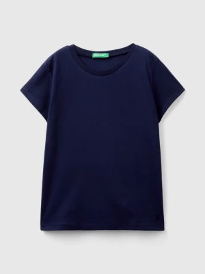 Zdjęcie produktu Benetton, T-shirt In Pure Organic Cotton, size M, Dark Blue, Kids United Colors of Benetton
