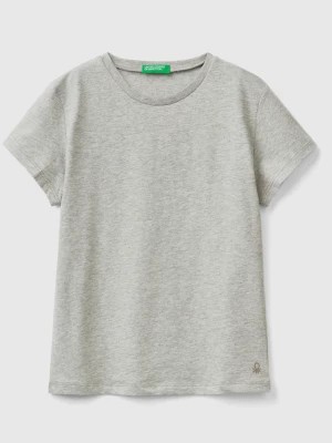 Zdjęcie produktu Benetton, T-shirt In Pure Organic Cotton, size M, Light Gray, Kids United Colors of Benetton