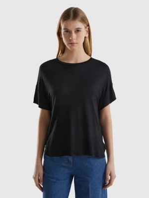 Zdjęcie produktu Benetton, T-shirt In Sustainable Stretch Viscose, size XL, Black, Women United Colors of Benetton