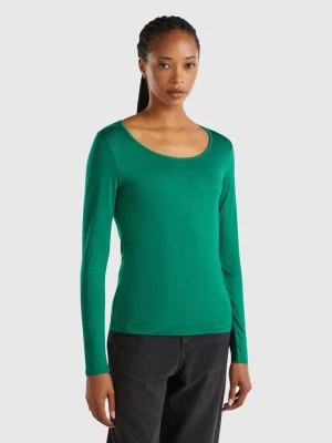 Zdjęcie produktu Benetton, T-shirt In Sustainable Stretch Viscose, size XL, Dark Green, Women United Colors of Benetton