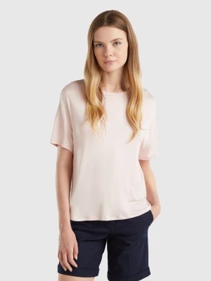 Zdjęcie produktu Benetton, T-shirt In Sustainable Stretch Viscose, size XS, Soft Pink, Women United Colors of Benetton